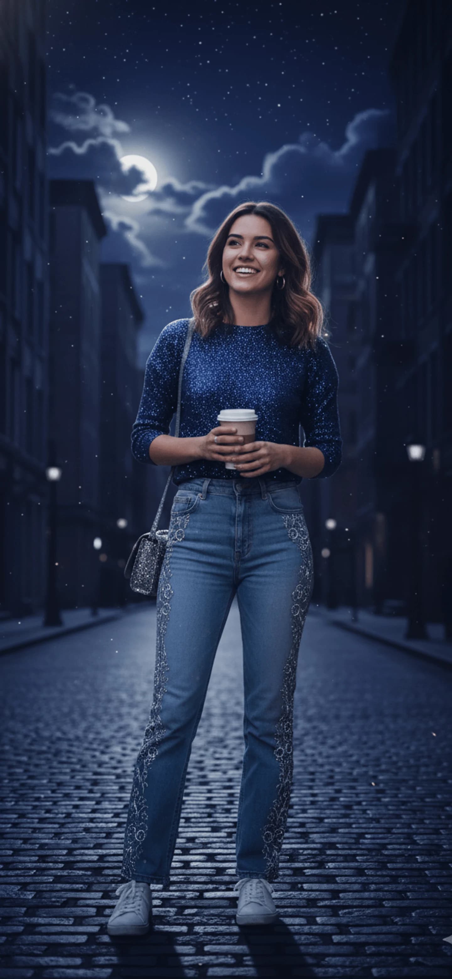 Example: Taylor Swift Swift Midnights Vibes style wallpaper created with WallGenie